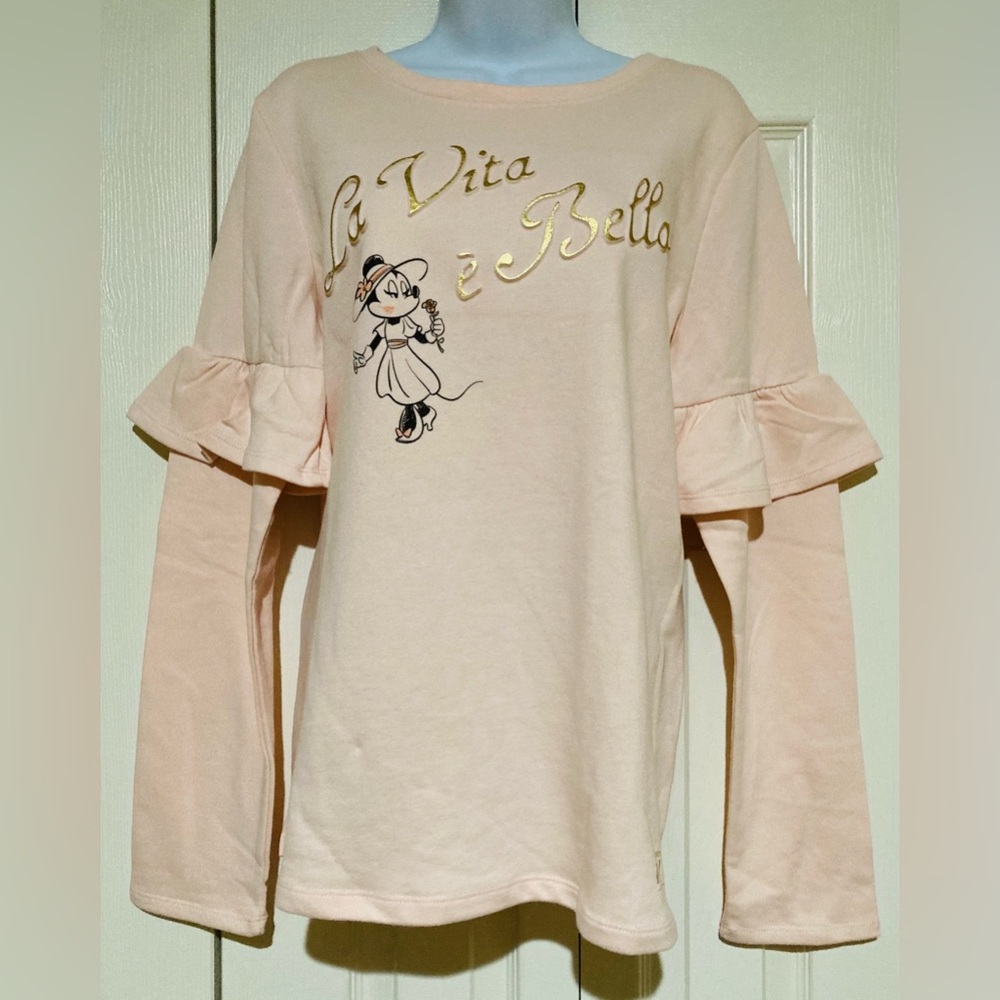 Disney Pink Sweater with Gold Print